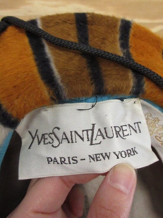 VGT Yves Saint Laurent Hat 6 YSL Faux Fur 60s 70s Festival Austrian main image 5